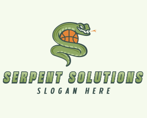 Snake Basketball League logo design