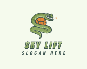 Snake Basketball League logo design