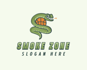 Snake Basketball League logo design