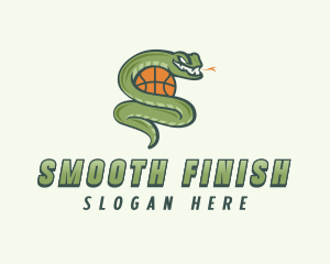 Snake Basketball League logo design