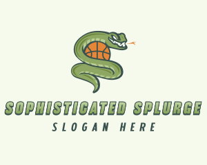 Snake Basketball League logo design