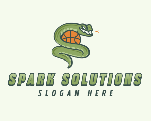 Snake Basketball League logo design