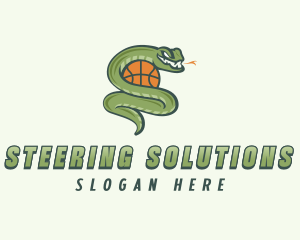 Snake Basketball League logo design