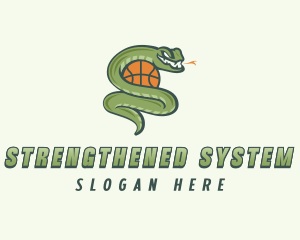 Snake Basketball League logo design