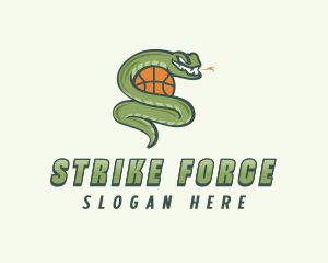 Snake Basketball League logo design