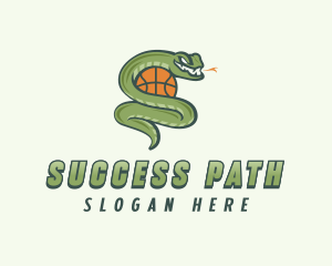 Snake Basketball League logo design