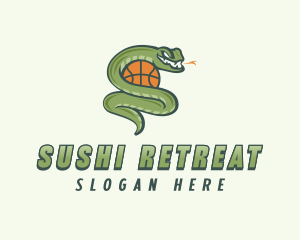 Snake Basketball League logo design