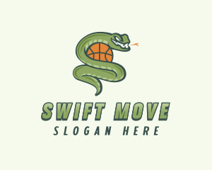 Snake Basketball League logo design