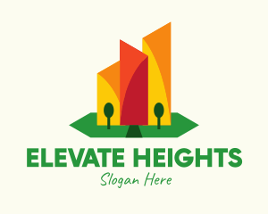 Geometric Skyscraper Design  logo