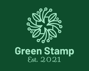 Green Garden Plant  logo design