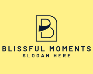 Modern Brand Letter B logo design