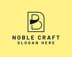 Modern Brand Letter B logo design