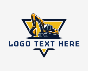 Construction Excavator Machinery logo