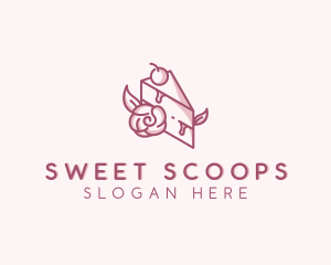 Sweet Cake Dessert logo design