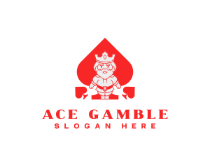 Ace Spade King logo design