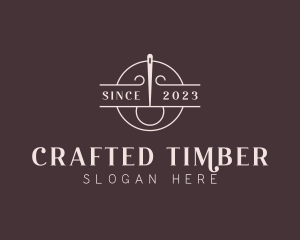 Dressmaker Tailoring Sewing logo design