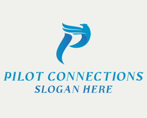 Pilot Eagle Letter P logo