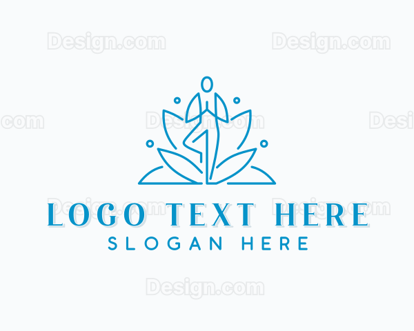 Wellness Yoga Lotus Logo