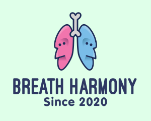 Respiratory Lungs Faces logo