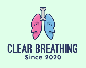 Respiratory Lungs Faces logo
