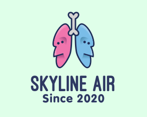 Respiratory Lungs Faces logo