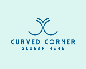 Generic Curve Marketing logo design