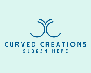 Generic Curve Marketing logo design