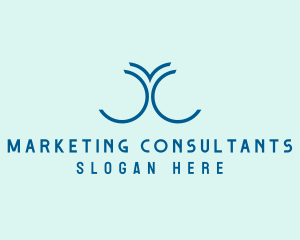 Generic Curve Marketing logo design