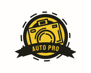 Photo Booth Camera Badge Logo