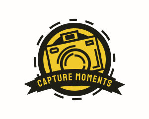 Photo Booth Camera Badge logo