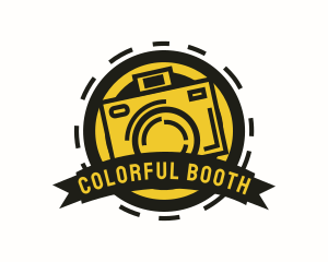 Photo Booth Camera Badge logo design