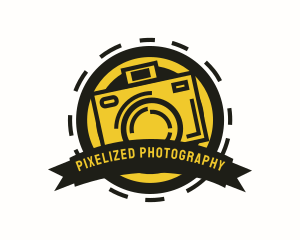 Photo Booth Camera Badge logo design