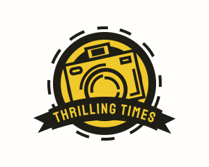 Photo Booth Camera Badge logo