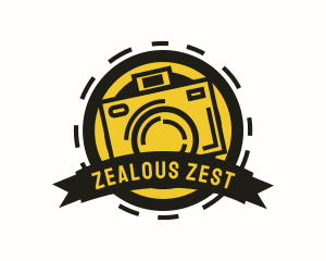 Photo Booth Camera Badge logo