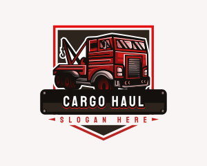 Tow Truck Transportation logo design