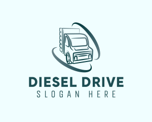Trucking Haulage Swoosh logo design