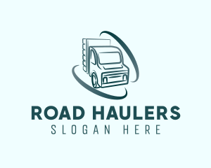 Trucking Haulage Swoosh logo design