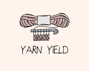 Crochet Yarn Hook logo design