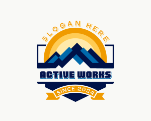 Sunrise Mountain Trekking logo design