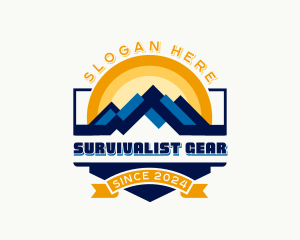 Sunrise Mountain Trekking logo design