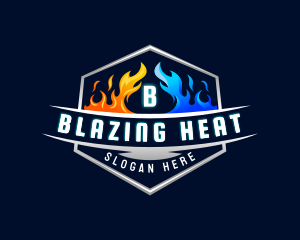 Heat Ice Ventilation logo design