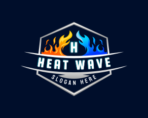 Heat Ice Ventilation logo design