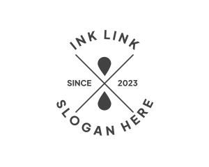 Modern Ink Drop Business logo design