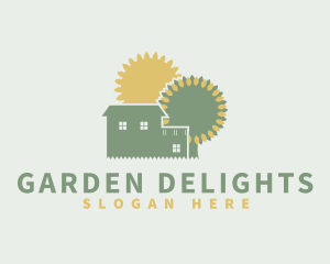 Natural Gardening Home logo design