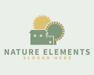 Natural Gardening Home logo design