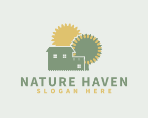 Natural Gardening Home logo design