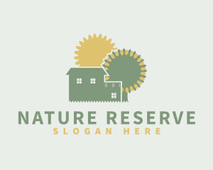 Natural Gardening Home logo design