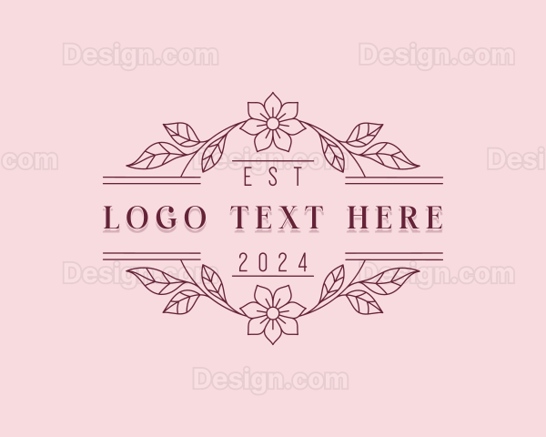 Flower Garden Wedding Logo