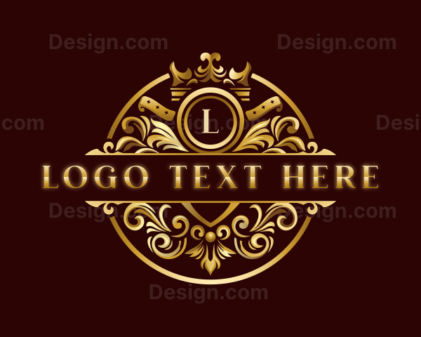 Elegant Ornament Crown Logo