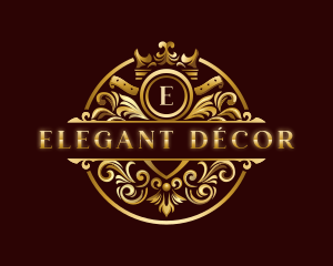 Elegant Ornament Crown logo design